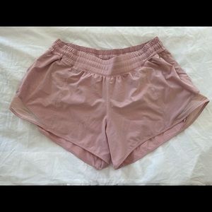 Tall Lululemon Hotty Hot Shorts in Pink Taupe!